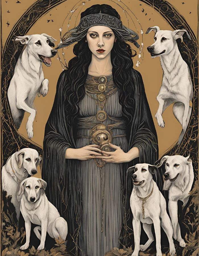 Hecate with her Hounds