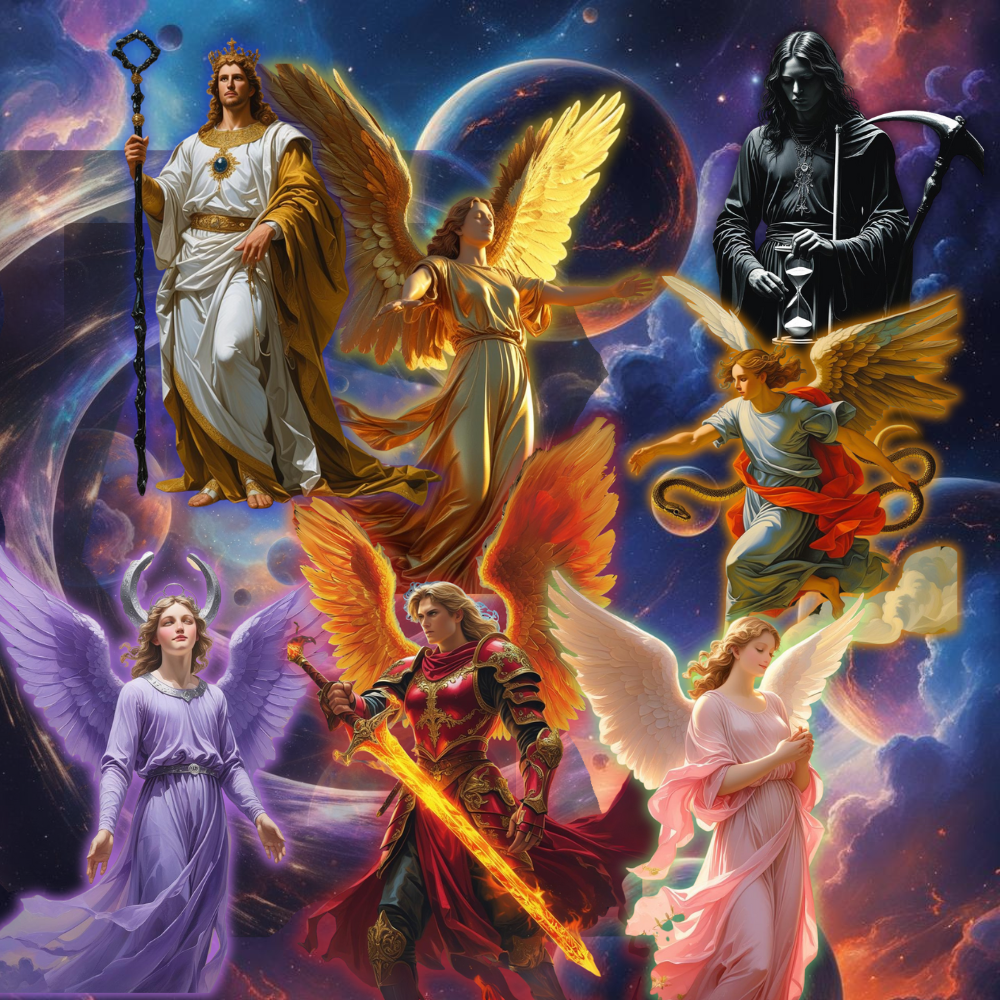 Sigils for Seven Planetary Angels of the Week Days